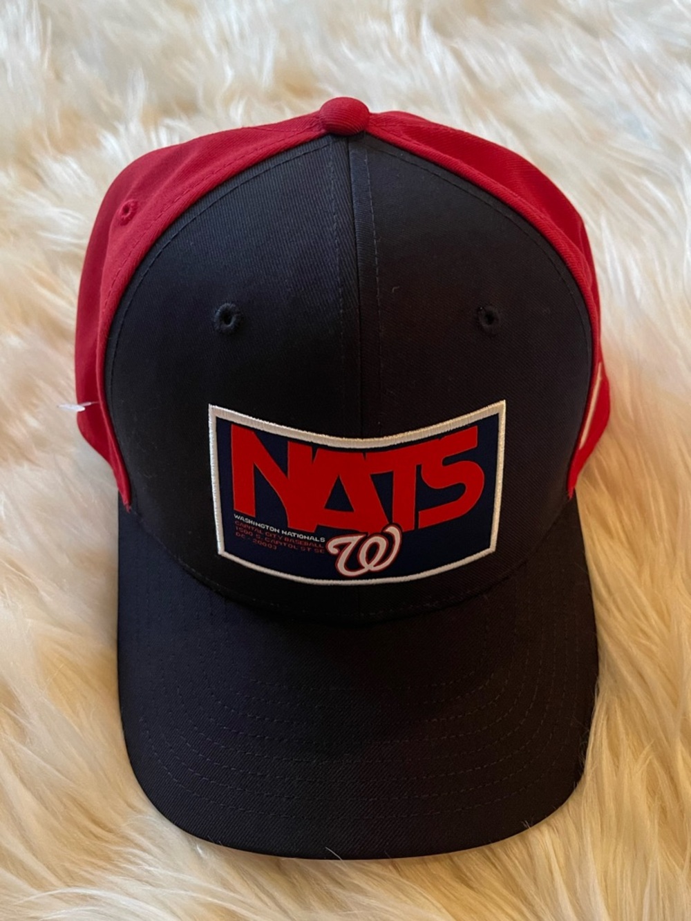 Washington Nationals Nike Red & Navy Blue Two-Tone Swoosh Baseball Cap
